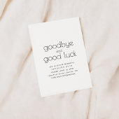 Vaarwel en veel succes Pensioen Partij Uitnodigen Kaart