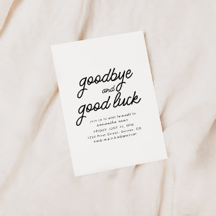 Vaarwel en veel succes Pensioen Partij Uitnodigen Kaart