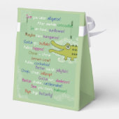 Vaarwel en veel succes van de groep, Alligator Bedankdoosjes (Achterkant)