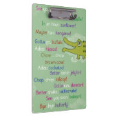 Vaarwel en veel succes van de groep, Alligator Klembord (Rechts)