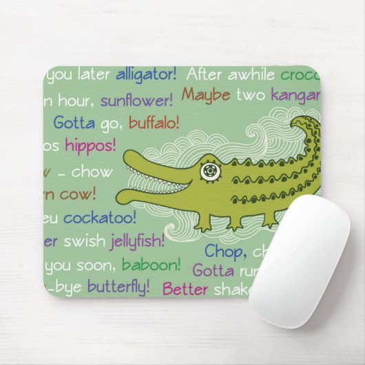 Vaarwel en veel succes van de groep, Alligator Muismat (Met muis)