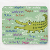 Vaarwel en veel succes van de groep, Alligator Muismat (Voorkant)