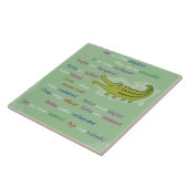 Vaarwel en veel succes van de groep, Alligator Tegeltje (Zijkant)