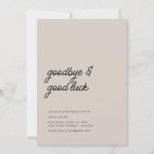 Vaarwel en veel succes verhuisfeest kaart (Voorkant)