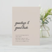 Vaarwel en veel succes verhuisfeest kaart (Staand voorkant)