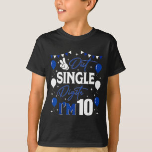Vaarwel enkele cijfers Ik ben 10 jaar oud 10e verj T-shirt