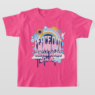 Vaarwel enkele cijfers Ik ben 10 Tiende verjaardag T-shirt