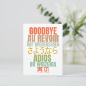 Vaarwel Farewell Briefkaart (Staand voorkant)