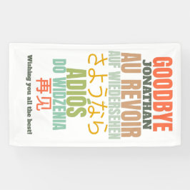 Vaarwel Farewell Spandoek