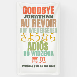 Vaarwel Farewell Spandoek
