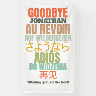 Vaarwel Farewell Spandoek