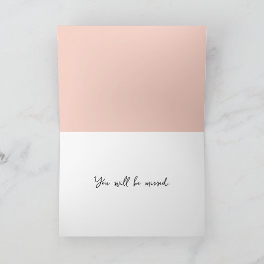 Vaarwel Flamingo Flying Out of Water Kaart (Binnen)