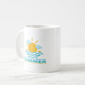 Vaarwel, Hallo Summer Sun Vacation Koffiemok (Voorkant links)