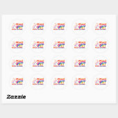 Vaarwel Hogeschool Tie Dye Laatste Schooldag Ronde Sticker (Vel)