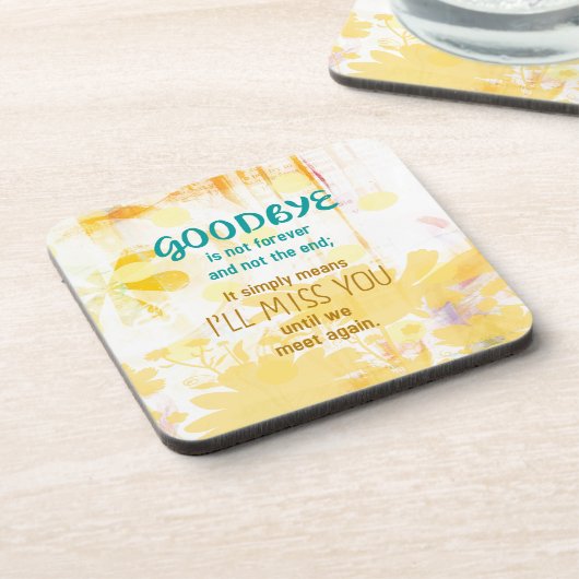 Vaarwel is niet eeuwig - sympathie drankjes onderzetter (Linkerzijde)