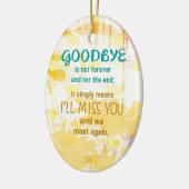 Vaarwel is niet eeuwig - sympathie keramisch ornament (Links)
