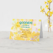 Vaarwel is niet voor altijd - Sympathie Kaart (Gele Bloem)