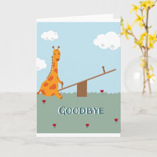 Vaarwel Kaart (Gele Bloem)