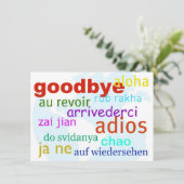 Vaarwel Kaart (Staand voorkant)