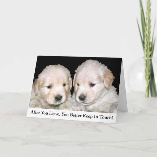 Vaarwel Kaart (Voorkant)