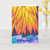 Vaarwel! Kaart (Gele Bloem)