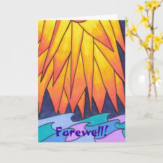 Vaarwel! Kaart (Gele Bloem)