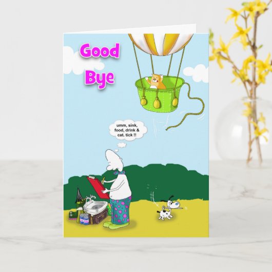 Vaarwel Kaart (Gele Bloem)