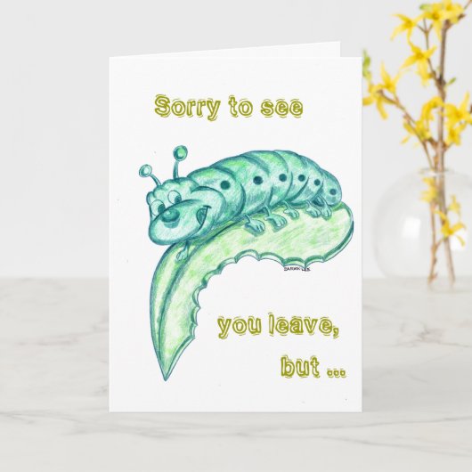 Vaarwel Kaart/de Kaart van Gelukwensen (Gele Bloem)