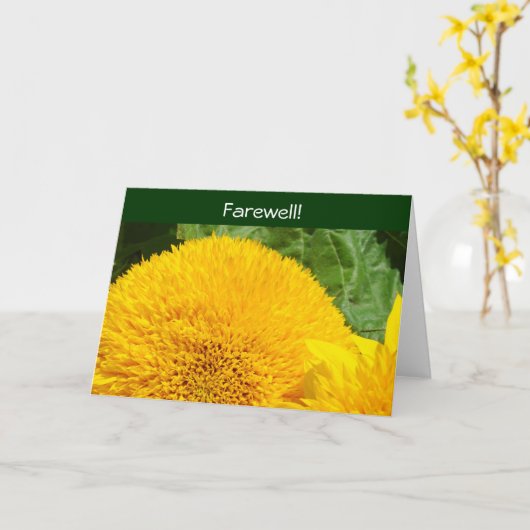 Vaarwel! Kaarten tot ziens, we zullen je missen! z (Gele Bloem)