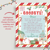 Vaarwel Kerst Elf Letter Poster