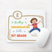 Vaarwel Kindergarten Hallo eerste graad, afstudere Muismat (Met muis)