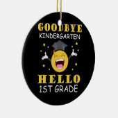 Vaarwel Kindergarten Hallo eerste graad Keramisch Ornament (Rechts)