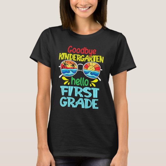 Vaarwel Kindergarten Hallo eerste graad terug naar T-shirt (Voorkant)