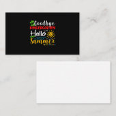 Vaarwel Kindergarten Hallo Summer Afstuderen Visitekaartje (Voorkant / Achterkant)