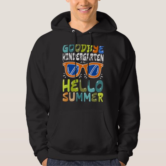 Vaarwel Kindergarten Hallo Summer Kinder Afstudere Hoodie (Voorkant)
