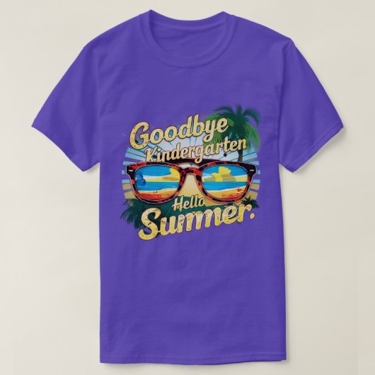 Vaarwel Kindergarten Hallo Summer T-shirt (Design voorkant)