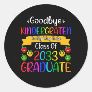 Vaarwel Kindergarten, klasse 2033 Afstudeerder 1e Ronde Sticker