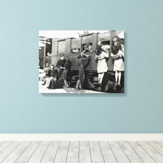 Vaarwel Kiss | Canvas (Insitu (Houten vloer))