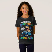 Vaarwel kleuterschool Afstuderen Dinosaurus T rex T-shirt (Voorkant volledig)