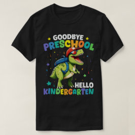 Vaarwel kleuterschool Afstuderen Dinosaurus T rex T-shirt