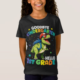 Vaarwel Kleuterschool Afstuderen Dinosaurus Trex T-shirt
