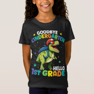 Vaarwel Kleuterschool Afstuderen Dinosaurus Trex T-shirt