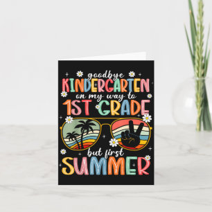 Vaarwel kleuterschool Hallo 1e klas zonnebril Kaart
