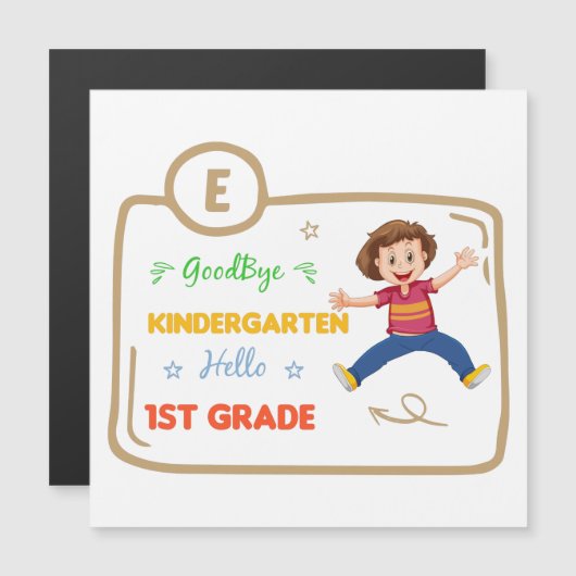 Vaarwel kleuterschool hallo 1e leerjaar (Voorkant / Achterkant)