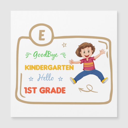 Vaarwel kleuterschool hallo 1e leerjaar (Voorkant)