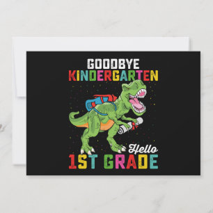 Vaarwel kleuterschool hallo 1e leerjaar T Rex Scho Kaart