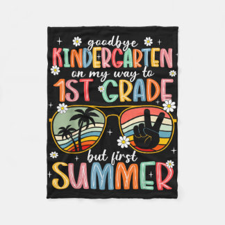 Vaarwel kleuterschool hallo 1e leerjaar zonnebril fleece deken