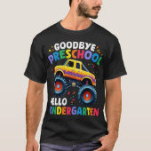 Vaarwel kleuterschool Monster Truck Afstuderen T-shirt (Voorkant)