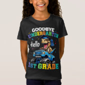 Vaarwel Kleuterschool Monster Truck Trex Afstudere T-shirt (Voorkant)