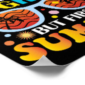 Vaarwel kleuterschool naar 1e klas maar eerste zom poster (Hoek)